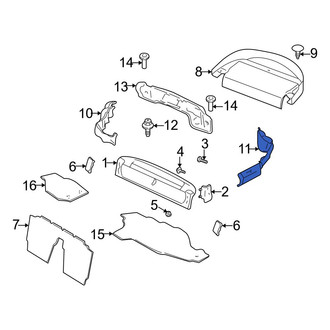 Mazda OE - Rear Left Trunk Trim Panel