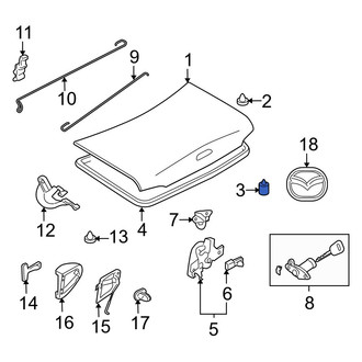 Mazda OE - Front Hood Stop Buffer
