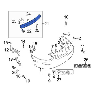 Mazda OE - Rear Bumper Impact Bar