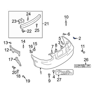 Mazda OE - Rear Outer Bumper Seal
