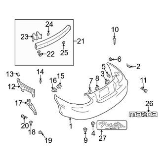 Mazda OE - Rear Bumper - Bumper & Components