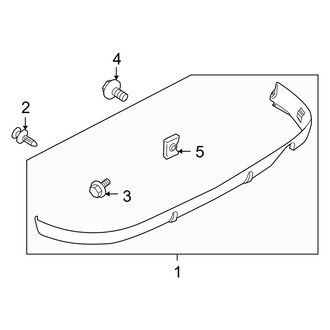 Mazda OE - Rear Bumper - Rear Spoiler (Turbocharged)