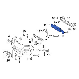 Mazda OE - Front Bumper Impact Absorber