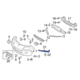 Mazda OE - Front Left Bumper Guard