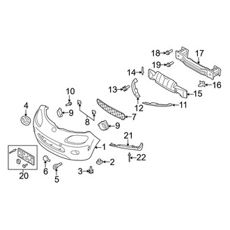 Mazda OE - Front Bumper & Grille - Bumper & Components