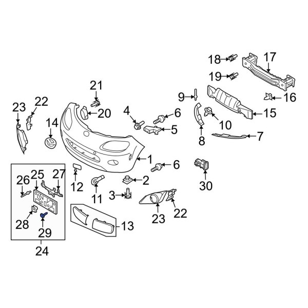 License Plate Bracket Bolt