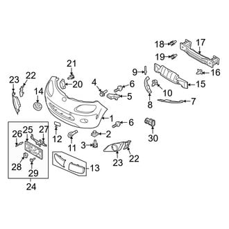 Mazda OE - Front Bumper & Grille - Bumper & Components