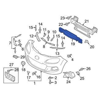 Mazda OE - Front Bumper Impact Absorber