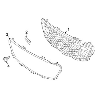 Mazda OE - Front Bumper & Grille - Grille & Components (Mesh Type)