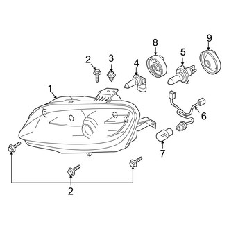 Mazda OE - Front Lamps - Headlamp Components (Halogen)