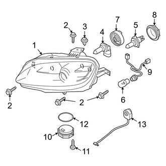 Mazda OE - Front Lamps - Headlamp Components (HID)