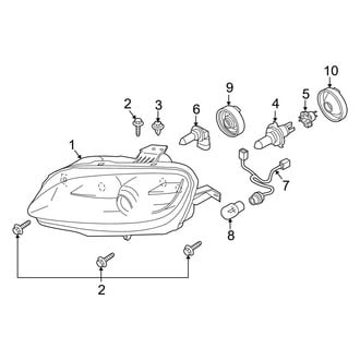 Mazda OE - Front Lamps - Headlamp Components (Halogen)