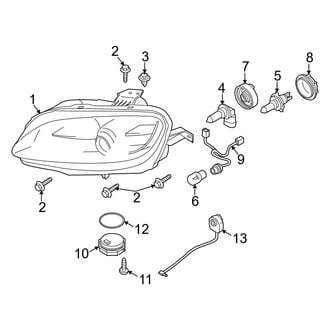 Mazda OE - Front Lamps - Headlamp Components (HID)