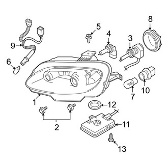 Mazda OE - Front Lamps - Headlamp Components (HID)