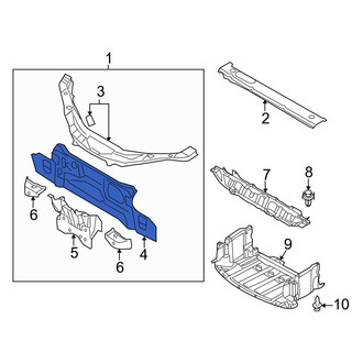 Mazda OE - Front Radiator Support Panel