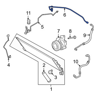 Mazda OE - A/C Refrigerant Suction Hose
