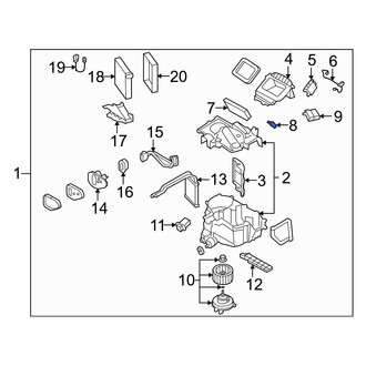 Mazda OE - HVAC Mode Door Lever Link