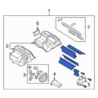 Mazda OE - HVAC Heater Core Case Assembly