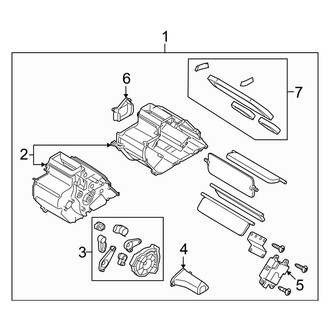 Mazda OE - Air Conditioner & Heater - Heater Components