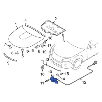 Mazda OE - Front Hood Latch