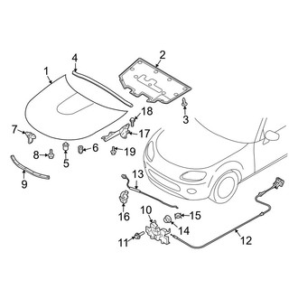Mazda OE - Hood & Components