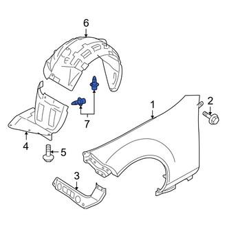 Mazda OE - Cowl Water Deflector Clip