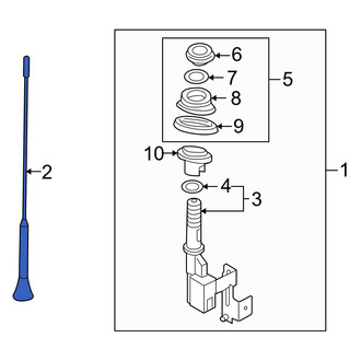 Mazda OE - Radio Antenna Mast
