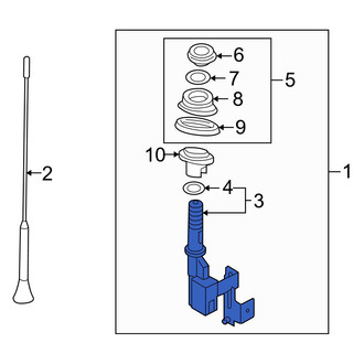 Mazda OE - Radio Antenna Base