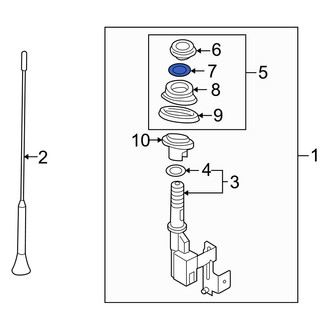 Mazda OE - Upper Antenna Seal