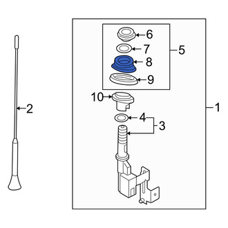 Mazda OE - Radio Antenna Cover