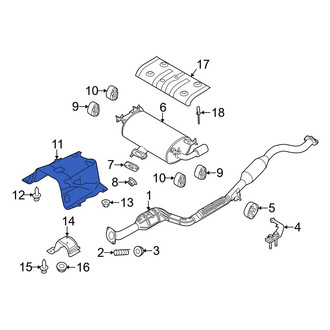 Mazda OE - Floor Pan Heat Shield