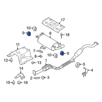 Mazda OE - Exhaust System Hanger