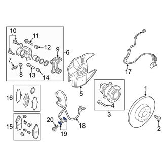 Mazda OE - Brake Hydraulic Hose Caliper Bolt Washer