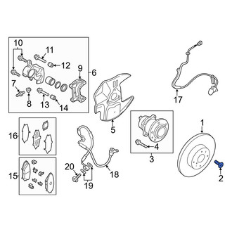 Mazda OE - Disc Brake Rotor Set Screw
