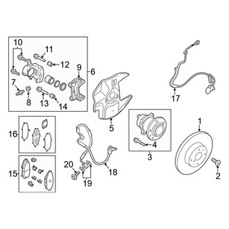 Mazda OE - Front Suspension - Brake Components