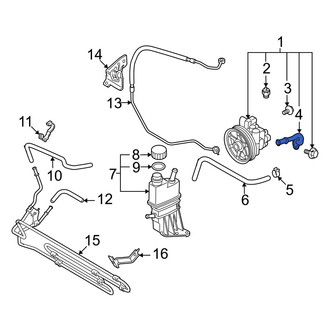 Mazda OE - Front Power Steering Line