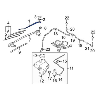 Mazda OE - Left Wiper Arm