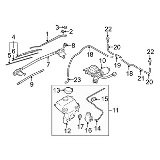Mazda OE - Windshield - Wiper & Washer Components