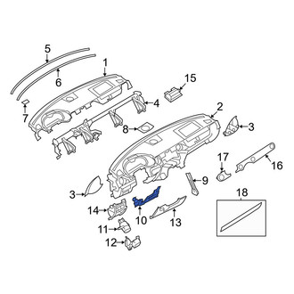 Mazda OE - Instrument Panel Knee Bolster
