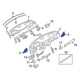 Mazda OE - Left Instrument Panel Side Cover