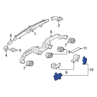 Mazda OE - Center Inner Dashboard Air Vent