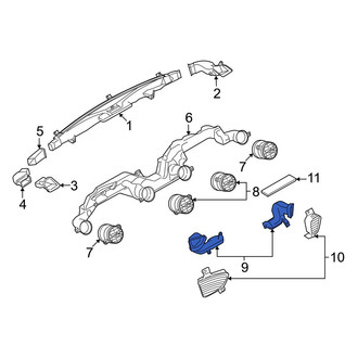 Mazda OE - Left Lower Instrument Panel Air Duct