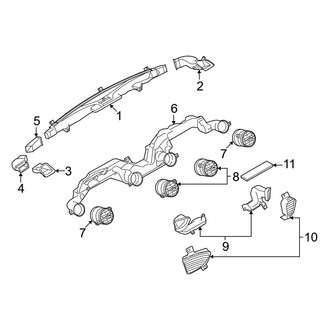 Mazda OE - Instrument Panel - Ducts