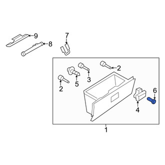 Mazda OE - Front Glove Box Lock Kit