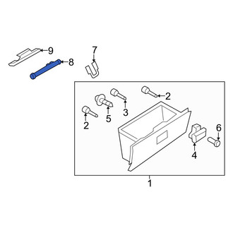 Mazda OE - Glove Box Support
