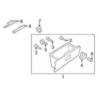 Mazda OE - Instrument Panel - Glove Box
