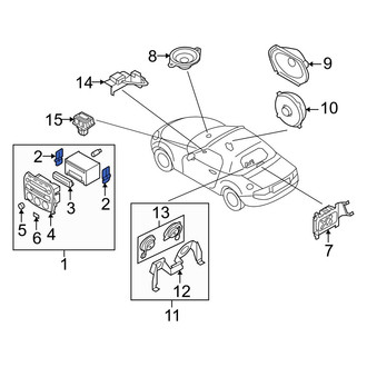 Mazda OE - Left Radio Bracket
