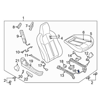 Mazda OE - Seat Track Cover Screw