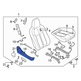Mazda OE - Front Left Seat Track Cover