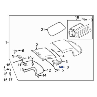 Mazda OE - Rear Left Convertible Top Latch